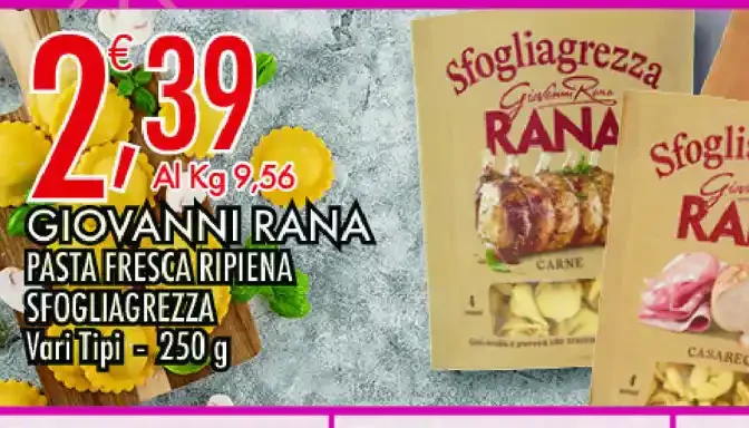 Pasta fresca ripiena sfogliagrezza Giovanni Rana