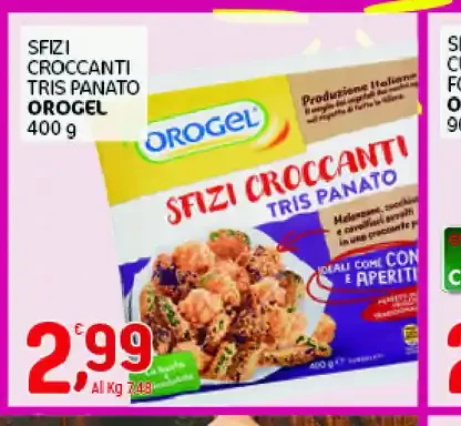 Sfizi croccanti tris panato
