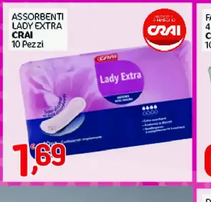 Assorbenti Lady Extra Crai