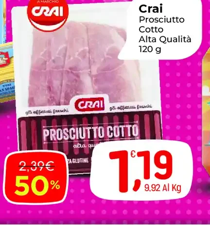Prosciutto cotto alta qualità
