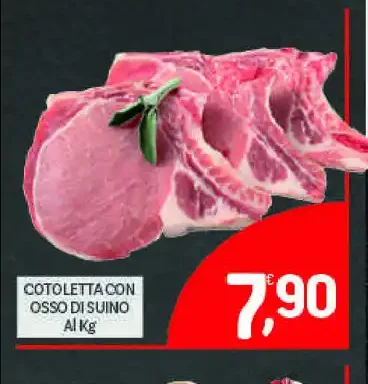 Cotoletta con osso di suino