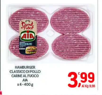 Hamburger classico di pollo