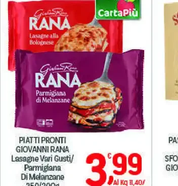 Piatti pronti Giovanni Rana