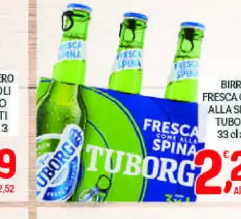 Birra Fesca come alpina Tuborg