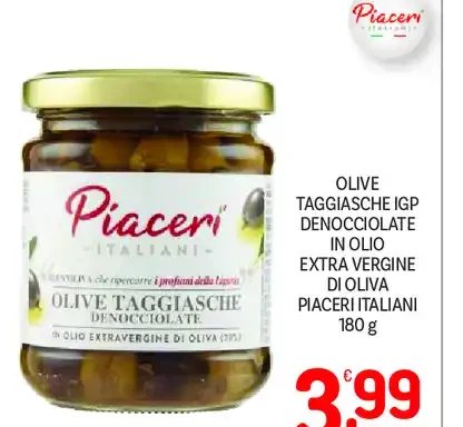 Olive taggiasche IGP denocciolate Piaceri Italiani
