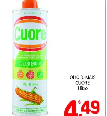 Olio di mais Cuore