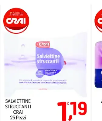 Salviettine struccanti Crai