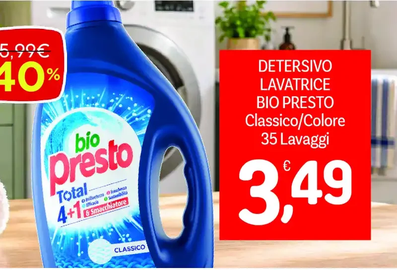 Detersivo lavatrice Bio Presto