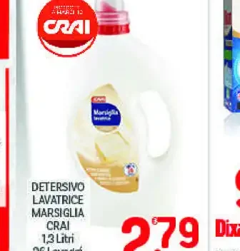 Detersivo lavatrice Marsiglia Crai