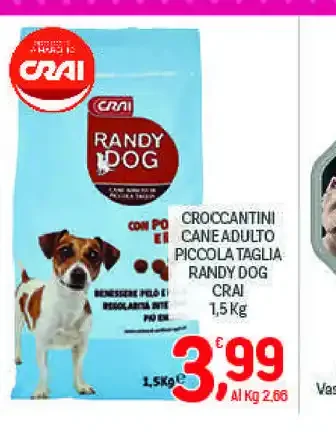 Croccantini cane adulto piccola taglia Randy Dog
