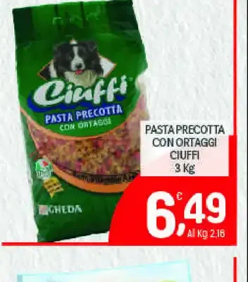 Pasta precotta con ortaggi Ciuffi