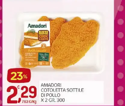Cotoletta sottile di pollo