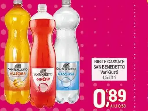 Bibite gassate vari gusti