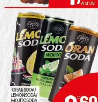 Oransoda/Lemonsoda/Mojitosoda vari tipi