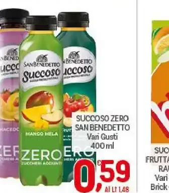 Succo zero San Benedetto vari gusti
