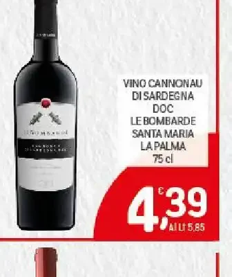 Vino Cannonau di Sardegna DOC Le Bombarde