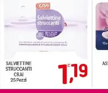 Salviettine struccanti Crai