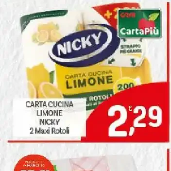 Carta cucina Limone Nicky