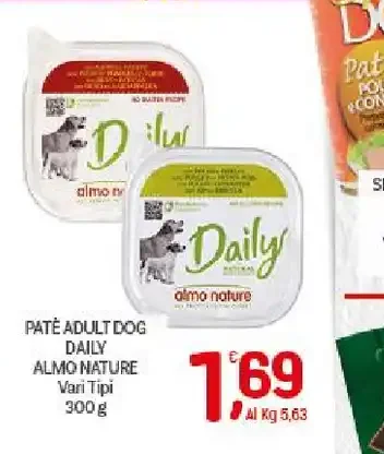 Paté adult dog Daily Almo Nature