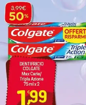 Dentifricio Colgate Max White/Tripla Azione