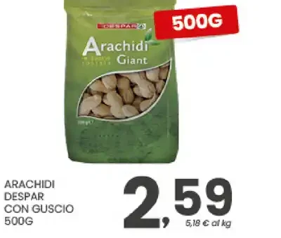 Arachidi Despar con guscio