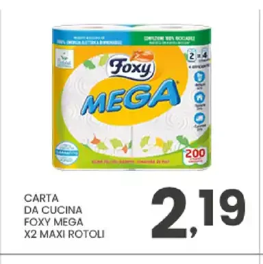Carta da cucina Foxy Mega