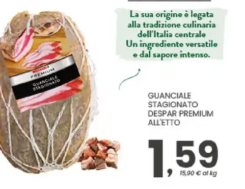 Guanciale stagionato Despar Premium