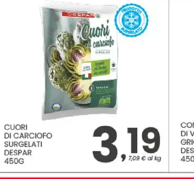 Cuori di carciofo surgelati Despar