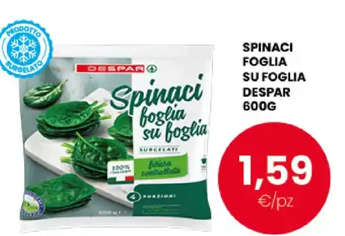 Spinaci foglia su foglia Despar