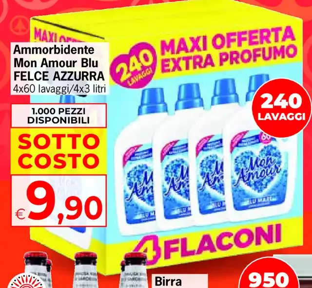 Ammorbidente Mon Amour Blu Felce Azzurra