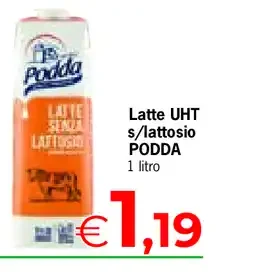 Latte UHT senza lattosio