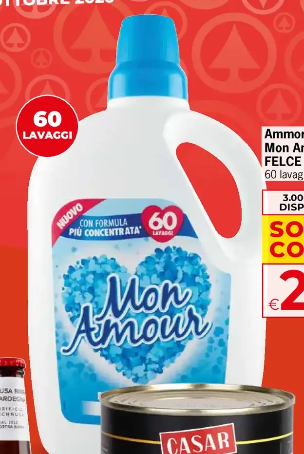 Ammorbidente Mon Amour Blu Felce Azzurra