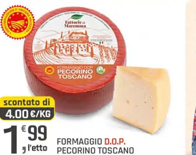 Formaggio Pecorino Toscano D.O.P.