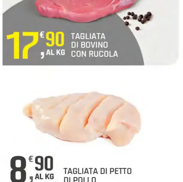 Tagliata di bovino con rucola