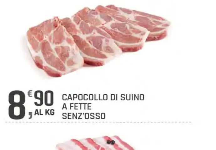 Capocollo di suino a fette senz'osso