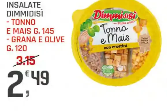 Insalate Dimmidisi Tonno e Mais