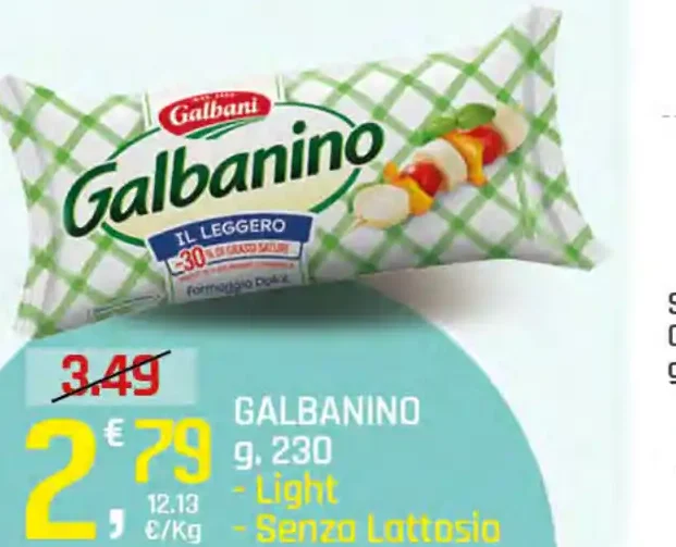 Galbanino Light Senza Lattosio