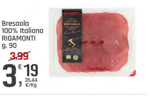 Bresaola 100% Italiano Rigamonti