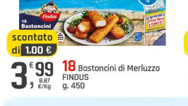 Bastoncini di Merluzzo Findus