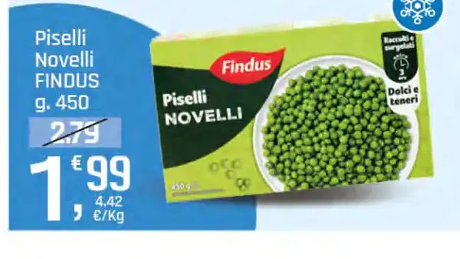 Piselli Novelli Findus