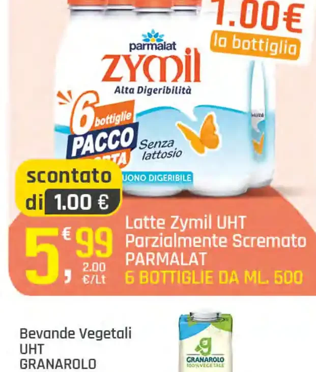 Latte Zymil UHT Parmalat