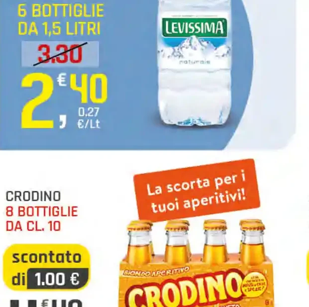 Acqua minerale Levissima