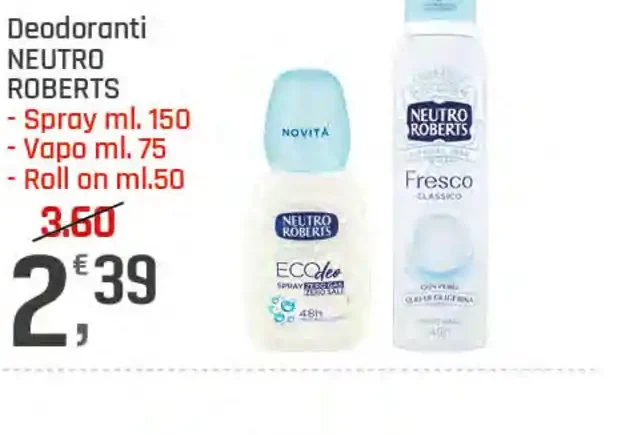 Deodoranti Neutro Roberts