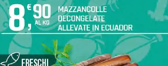 Mazzancolle decongelate