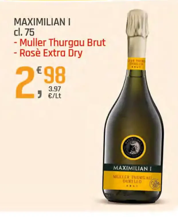 Müller Thurgau Brut / Rosé Extra Dry Maximilian I