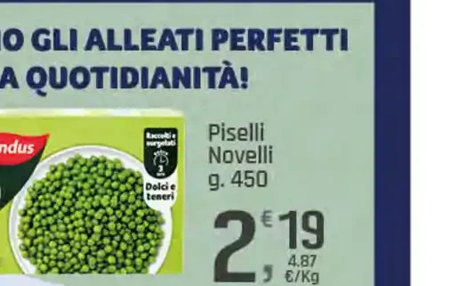 Piselli Novelli Findus