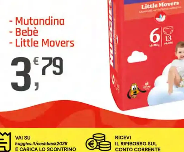 Mutandina bebè Little Movers Huggies
