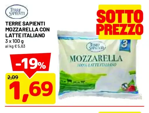 Mozzarella con latte italiano