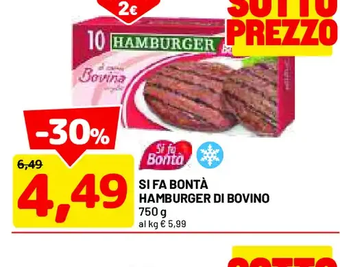Hamburger di bovino