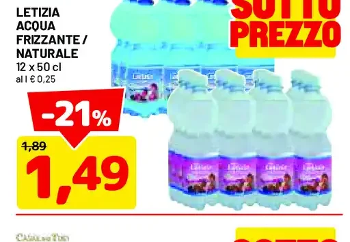Acqua frizzante naturale